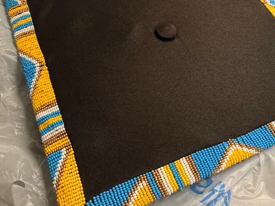 Beaded Graduation Cap